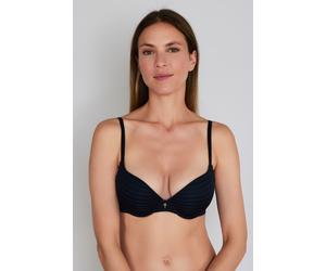 T-Shirt-BH JOOP "Simplicity", Damen, Gr. 75, Cup B, blau, Obermaterial: 56% Polyamid, 36% Polyester, 8% Elasthan, unifarben, comfort fit, BHs T-Shirt-BH, mit feiner Rippstruktur, nahtlose Cups, weiche