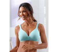 Sheego T-Shirt-BH ohne Bügel mit Komfortträgern 85C aquamarin