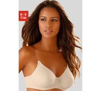T-Shirt-BH NUANCE, Damen, Gr. 85, Cup B, braun (karamell), Microtouch, Obermaterial: 82% Polyamid (TACTEL), 18% Elasthan (LYCRA), Basic, BHs T-Shirt-BH, mit Bügel, ohne Schale und mit transparenten Tr
