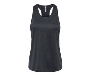 T-Shirt-BH ONLY PLAY "ONPCORE LIFE ON SL REG TOP NOOS", Damen, Gr. L, N-Gr, schwarz (schwarz detail:melange), Jersey, Obermaterial: 96% Polyester, 4% Elasthan, meliert, regular fit, BHs T-Shirt-BH, Re