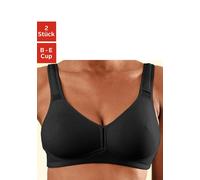 PETITE FLEUR T-Shirt-BH Damen 2x schwarz Gr.80E