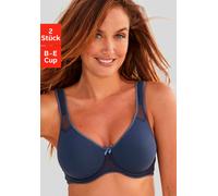 PETITE FLEUR T-Shirt-BH Damen marine+weiß Gr.90C