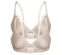 T-Shirt-BH SASSA "2er Pack Spacer BH mit Bügel FLEXICUP", Damen, Gr. 95, Cup B, beige (beige beige), Obermaterial: 90% Polyester PES. 10% Elasthan EL., BHs T-Shirt-BH (22585857-95) beige beige