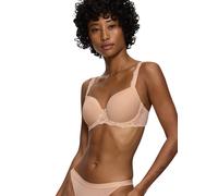 T-Shirt-BH TRIUMPH "Amourette Charm", Damen, Gr. 80, Cup D, beige (neutral beige), Microtouch, Obermaterial: 45% Polyester, 34% Polyamid, 21% Elasthan, BHs T-Shirt-BH, mit Stretch-Spitze (23753958-80)
