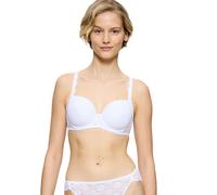 T-Shirt-BH TRIUMPH "Amourette", Damen, Gr. 75, Cup D, weiß, Microtouch, Obermaterial: 61% Polyester, 27% Polyamid, 12% Elasthan, unifarben, BHs T-Shirt-BH, Stretch-Spitze, glatte Cups, atmungsaktiv, l