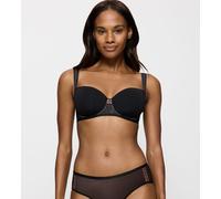 Bügel-BH TRIUMPH "Palina Cosmic Heartbeat WHP", Damen, Gr. 75, Cup D, schwarz, Mesh, Obermaterial: 69% Polyester, 19% Polyamid, 12% Elasthan, modisch, BHs, Limited Edition by Palina Rojinski (20800628