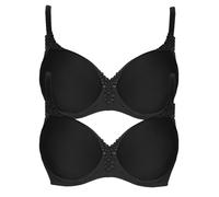 VIANIA! 2er Pack Spacer Bügel BH Carola 151414 Gr. 75 D in schwarz