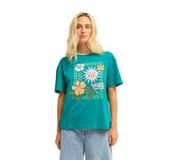 T-Shirt BILLABONG "Aloha Vacation", Damen, Gr. M, deep lagoon, Obermaterial: 70% Baumwolle, 30% Baumwolle., Shirts T-Shirt (12065667-M) deep lagoon