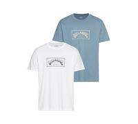 T-Shirt BILLABONG "ARCH WAVE", Herren, Gr. L, weiß (weiß, shadow blau), Obermaterial: 100% Baumwolle, Shirts T-Shirt (43470042-L) weiß, shadow blau