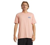 T-Shirt BILLABONG "Crayon Wave Premium", Herren, Gr. XXL, peach, 100% Baumwolle, Shirts T-Shirt (69957850-XXL) peach