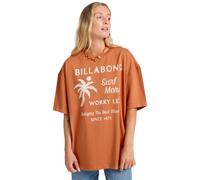 T-Shirt BILLABONG "Jumps In Water", Damen, Gr. S, sunburnt, 100% Baumwolle, Shirts T-Shirt (25696559-S) sunburnt