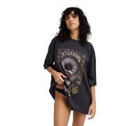 T-Shirt BILLABONG "Natural Collection", Damen, Gr. S, grau (off schwarz), Obermaterial: 100% Baumwolle., Shirts T-Shirt (10612035-S) off schwarz