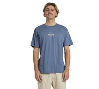 T-Shirt BILLABONG "Rose Arch Regular", Herren, Gr. XXL, blau (steel blau), 100% Baumwolle, Shirts T-Shirt (75177842-XXL) steel blau
