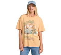 T-Shirt BILLABONG "Vibe Time", Damen, Gr. M, clay, Obermaterial: 100% Baumwolle., Shirts T-Shirt (85210048-M) clay