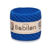 T-Shirt-Bio-Baumwollgarn, 7-9 mm, Häkeln, Stricken oder Makramee, 100% Baumwoll-Jersey-Stoff, Ultramarin