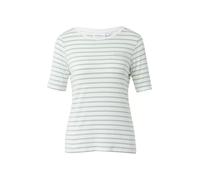 comma - Gestreiftes T-Shirt weiß/blau - Gr. - 38