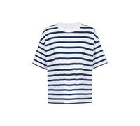 Mey Pyjama-Oberteil mit geripptem Rundhalsausschnitt in Dunkelblau, Größe S