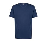 Mey Nachtwäsche T-Shirt Solid Night Herren Baumwolle V-Ausschnitt Neptune XL