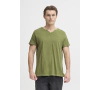 T-Shirt BLEND "BHAshton", Damen, Gr. XL, oil grün, Web, 100% Baumwolle, meliert, normal normal, V-Ausschnitt, Shirts T-Shirt, Meliertes T-Shirt mit V-Ausschnitt (41598353-XL) oil grün