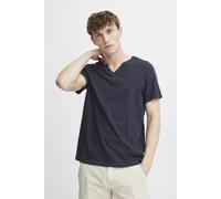 T-Shirt BLEND "BHAshton", Damen, Gr. XXL, schwarz, Web, 100% Baumwolle, meliert, normal normal, V-Ausschnitt, Shirts T-Shirt, Meliertes T-Shirt mit V-Ausschnitt (92392751-XXL) schwarz