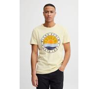 T-Shirt BLEND "BHBammer", Damen, Gr. XL, cloud cream, Web, 100% Baumwolle, regular fit normal, ohne Ausschnitt, Shirts T-Shirt, Klassisches T-Shirt mit Rundhalsausschnitt (94644663-XL) cloud cream