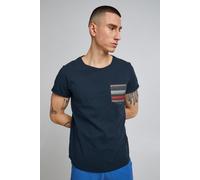 Blend BHElandro Herren T-Shirt Kurzarm Shirt mit Inkamuster und Rundhalsausschnitt, Größe:XXL, Farbe:Dress Blues (194024)