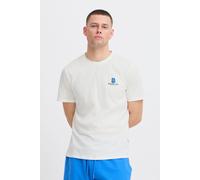 T-Shirt BLEND "BHEmmert print tee", Damen, Gr. XL, nebulas blau, Web, 100% Baumwolle, unifarben, regular fit, Rundhals, normaler Saum, Shirts T-Shirt, Lässiges T-Shirt mit Print (71820657-XL) nebulas