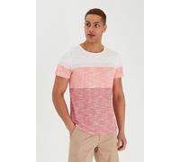 T-Shirt BLEND "BHJakob", Damen, Gr. M, ketchup, Web, 100% Baumwolle, gestreift, regular fit normal, Rundhals, gerader Abschluss, Shirts T-Shirt, Klassisches T-Shirt mit Rundhalsausschnitt (89296110-M)