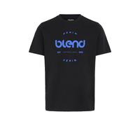 T-Shirt BLEND "BHKAMDEN LOGO S/S TEE", Damen, Gr. M, schwarz beauty, Single Jersey, Obermaterial: 100% Baumwolle, bedruckt, regular fit normal, Rundhals, Shirts T-Shirt (83715111-M) schwarz beauty