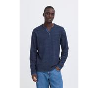 T-Shirt BLEND "BHKEVO tee", Herren, Gr. XL, grau (salute), Single Jersey, Obermaterial: 85% Baumwolle, 15% Polyester, meliert, regular fit normal, V-Ausschnitt, Shirts T-Shirt (91614466-XL) salute