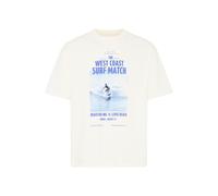 T-Shirt BLEND "BHKYROS GRAPHIC S/S TEE", Damen, Gr. XL, vanilla ice, Single Jersey, Obermaterial: 100% Baumwolle, bedruckt, unifarben, relaxed fit normal, Rundhals, Shirts T-Shirt, mit coolem Fotodruc