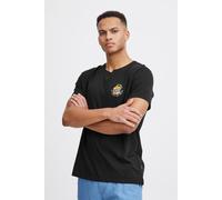 T-Shirt BLEND "BHTee", Damen, Gr. L, schwarz, Web, 100% Baumwolle, bedruckt, regular fit normal, Shirts T-Shirt, Lässiges T-Shirt mit Backprint (96849203-L) schwarz