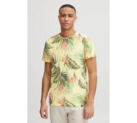 T-Shirt BLEND "BHTromas", Damen, Gr. XL, popcorn, Web, 100% Baumwolle, gemustert, regular fit normal, Rundhals, Shirts T-Shirt, Klassisches T-Shirt mit Rundhalsausschnitt (99687256-XL) popcorn