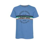 Blend BHAdamus Herren T-Shirt Kurzarm Shirt Basic mit Rundhalsausschnitt, Größe:L, Farbe:Dutch Blue (183928)