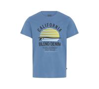 Blend Califo Herren T-Shirt Kurzarm Shirt mit Print und Rundhalsausschnitt, Größe:S, Farbe:Federal Blue (74001)