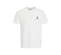 T-Shirt BLEND "T-Shirt BHEmmert print tee", Herren, Gr. S, blau (nebulas blau), Obermaterial: 100% Baumwolle CO., Shirts T-Shirt (61053306-S) nebulas blau