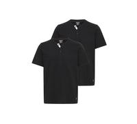 T-Shirt BLEND "T-Shirt BHHoley", Herren, Gr. M, schwarz (schwarz, schwarz), Obermaterial: 50% Baumwolle CO. 50% Polyester PES., Shirts T-Shirt (39520917-M) schwarz, schwarz