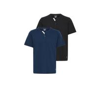 T-Shirt BLEND "T-Shirt BHHoley", Jungen, Gr. S, schwarz (marineblaus schwarz), Obermaterial: 50% Baumwolle CO. 50% Polyester PES., Shirts T-Shirt (24372118-S) marineblaus schwarz