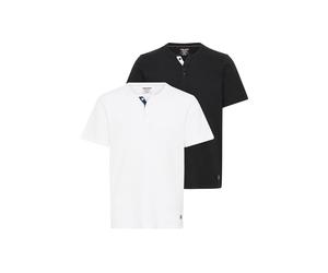 T-Shirt BLEND "T-Shirt BHHoley", Jungen, Gr. XL, schwarz (schwarz, weiß), Obermaterial: 50% Baumwolle CO. 50% Polyester PES., Shirts T-Shirt (25843367-XL) schwarz, weiß