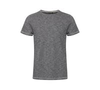b BLEND Muddy Herren T-Shirt aus Baumwolle Kurzarm Shirt meliert mit Rundhalsausschnitt, Größe:XL, Farbe:Black (194007)
