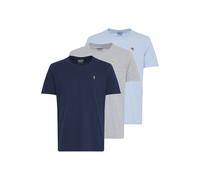 T-Shirt BLEND "T-Shirt BHTee", Herren, Gr. M, blau (dressblauscashmerestonemix), Web, Obermaterial: 100% Baumwolle CO., casual, regular fit normal, Rundhals, Shirts (21573129-M) dressblauscashmereston
