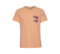 Blend BHTrop Herren T-Shirt Kurzarm Shirt Basic Print mit Rundhalsausschnitt, Größe:L, Farbe:Coral Sands (141224)