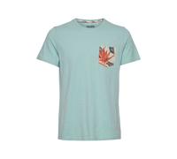 Blend BHTrop Herren T-Shirt Kurzarm Shirt Basic Print mit Rundhalsausschnitt, Größe:XL, Farbe:Canal Blue (144810)