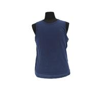 Baumwoll-Tanktop mit Flammgarnstruktur 3XL blau 2169662.5852.3XL