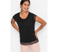 T-Shirt BONPRIX, Damen, Gr. 40/42 (M), schwarz, Obermaterial: 100% Baumwolle, bequem, Shirts T-Shirt (18742862-40) schwarz