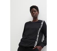 T-Shirt BONPRIX, Damen, Gr. 44/46 (L), schwarz (schwarz bedruckt), Obermaterial: 50% Baumwolle, 50% Viskose, lässig geschnitten, Shirts T-Shirt (40856457-44) schwarz bedruckt