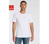 BOSS Fünferpack T-Shirts aus Baumwolle mit Logo-Details - Style TShirtRN 5P Authenti, 50475392 Weiß S