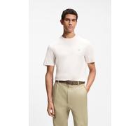 BOSS T-Shirt aus merzerisierter Baumwolle mit Double-B-Monogramm - Style C-Taut 01, 50555844 Natur XXXL