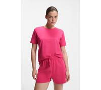 T-Shirt BOSS "CI_T-Shirt", Damen, Gr. M, pink (medium pink 661), Single Jersey, Obermaterial: 95% Baumwolle, 5% Elasthan, Basic, Basic normal, Rundhals, eingesetzt normaler Saum, Shirts T-Shirt, mit B