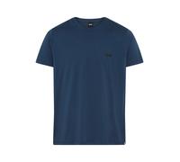T-Shirt BOSS, Damen, Gr. S, open blau 480, Jersey, Obermaterial: 100% Baumwolle, unifarben, regular fit normal, Rundhals, abgesteppte Kante, Shirts T-Shirt, Rundhals, Jersey, kleines Logo, regular fit